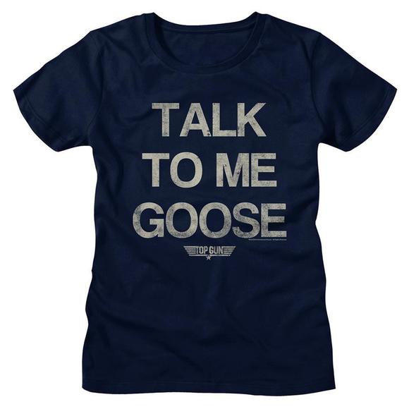 Other - Top Gun Talk Goose Navy Womens T-Shirt